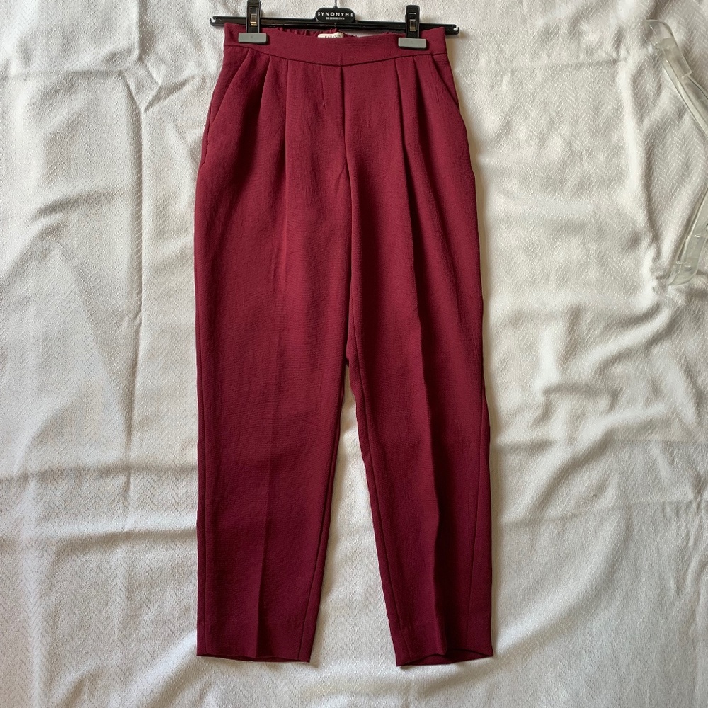 Babaton Cohen Pant, Size 00, Merlot